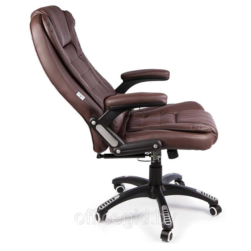 Кресло для руководителя Calviano "Veroni 53" вибромассажное, экокожа, коричневый - фото 5 - id-p188893241