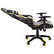 Кресло игровое Calviano "MUSTANG", экокожа, желтый, черный, фото 4