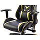 Кресло игровое Calviano "MUSTANG", экокожа, желтый, черный, фото 5