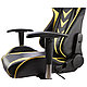 Кресло игровое Calviano "MUSTANG", экокожа, желтый, черный, фото 7