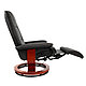 Кресло для руководителя "Calviano 2161" вибромассажное, с подъемным пуфом и подогревом, экокожа, черный, фото 3