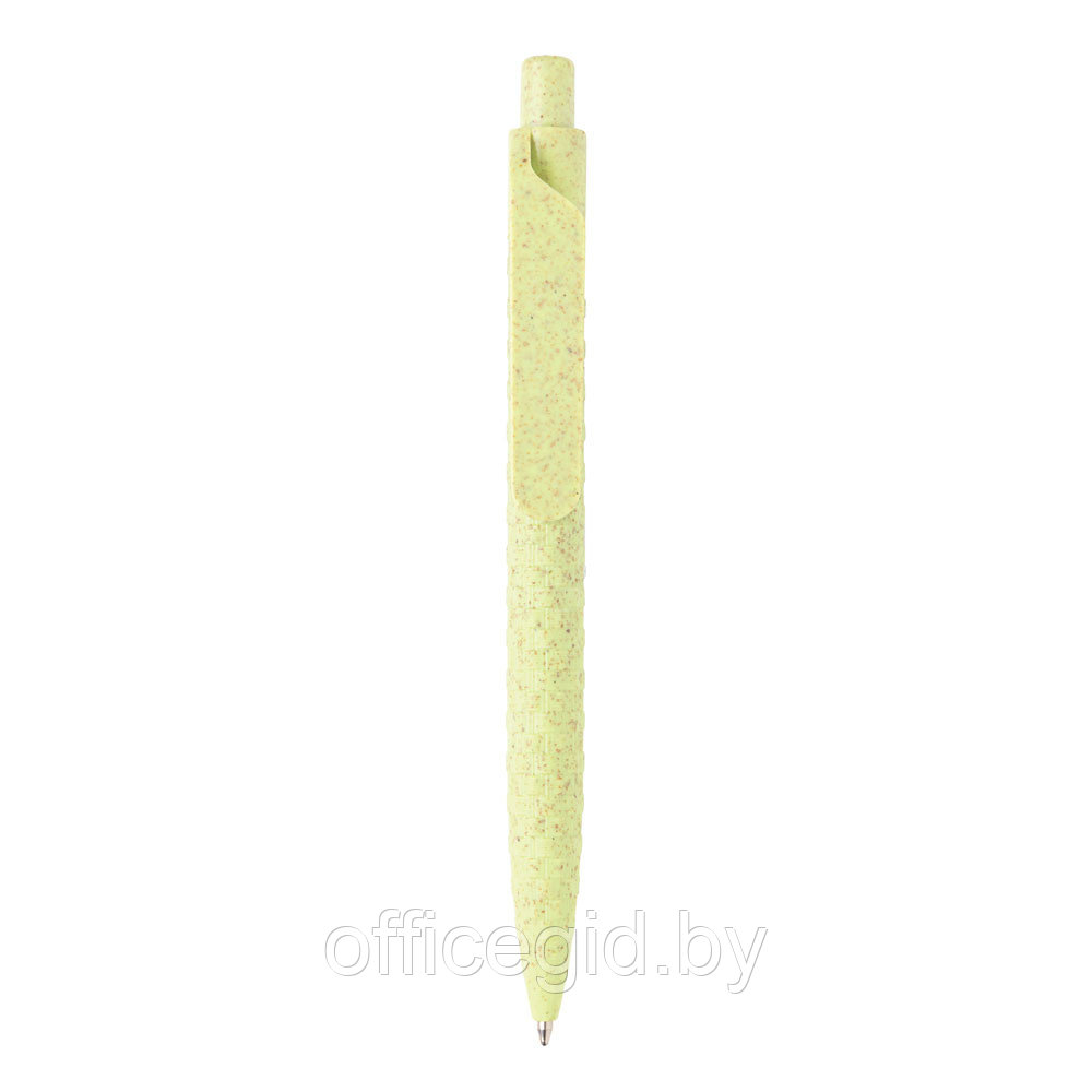 Ручка шариковая автоматическая "Wheat Straw", 1.0 мм, светло-зеленый, стерж. синий - фото 3 - id-p188888677