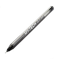 Ручка шариковая "My-Tech", 0.35 мм, прозрачный, стерж. черный