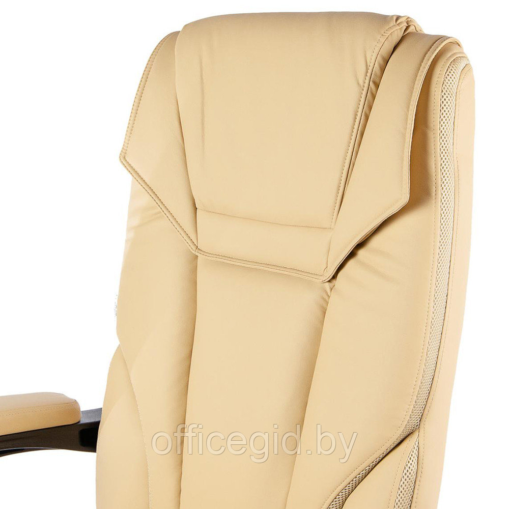 Кресло для руководителя "Calviano 1588" вибромассажное, экокожа, бежевый - фото 6 - id-p188893256