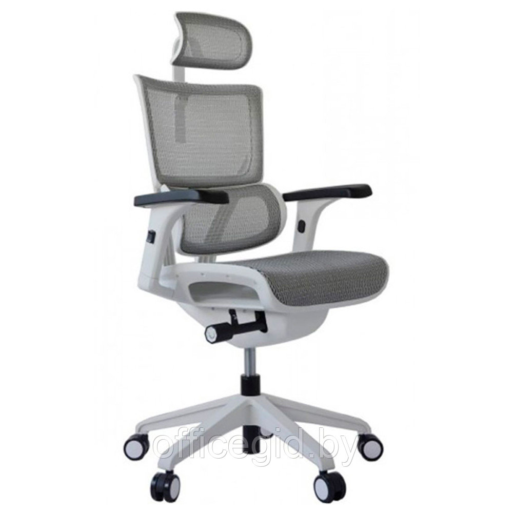 Кресло для руководителя "Ergostyle Vision White", серый - фото 1 - id-p188893257