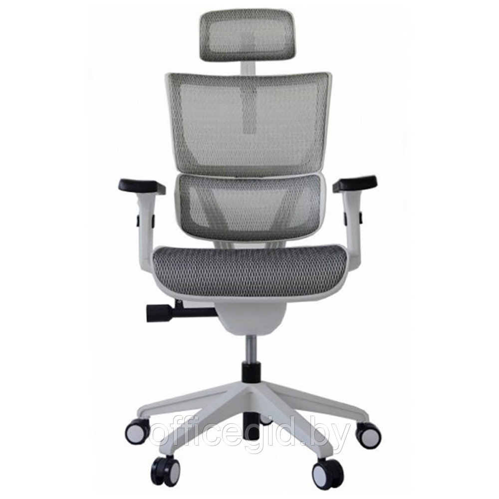 Кресло для руководителя "Ergostyle Vision White", серый - фото 2 - id-p188893257