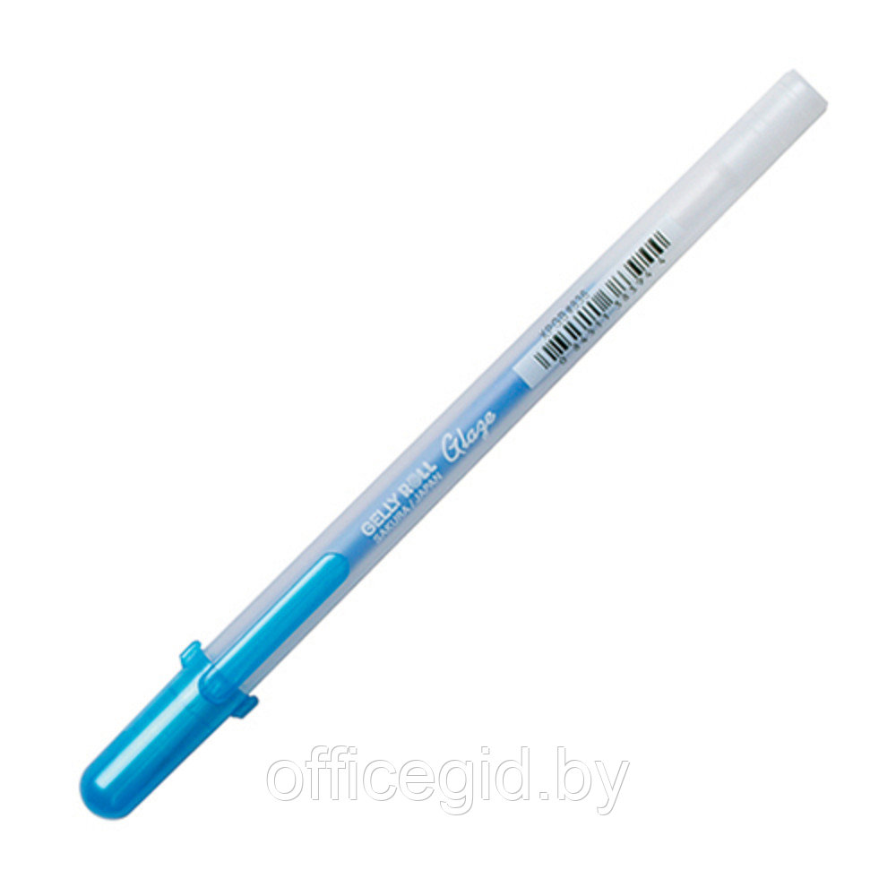 Ручка гелевая "Gelly Roll Glaze", 0.6 мм, прозрачный, стерж. синий - фото 1 - id-p188885095