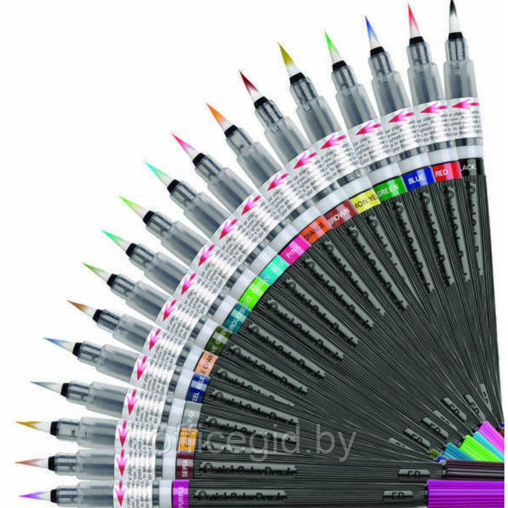 Кисть "Pentel Colour Brush", фиолетовый - фото 3 - id-p188885097