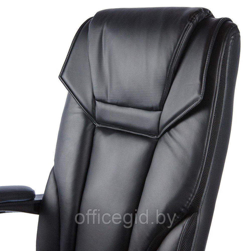 Кресло для руководителя "Calviano 1589" вибромассажное с подножкой, экокожа, черный - фото 6 - id-p188893259