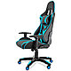 Кресло игровое Calviano "MUSTANG", экокожа, голубой, черный, фото 3
