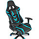Кресло игровое Calviano "MUSTANG", экокожа, голубой, черный, фото 6