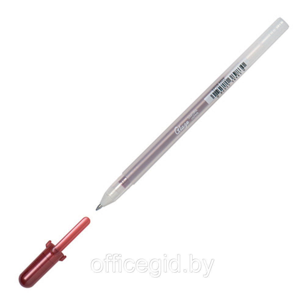 Ручка гелевая "Gelly Roll Glaze", 0.6 мм, прозрачный, стерж. фуксия - фото 1 - id-p188885106