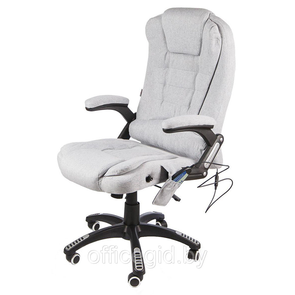 Кресло для руководителя Calviano "Veroni 52" вибромассажное, ткань, серый - фото 1 - id-p188893275