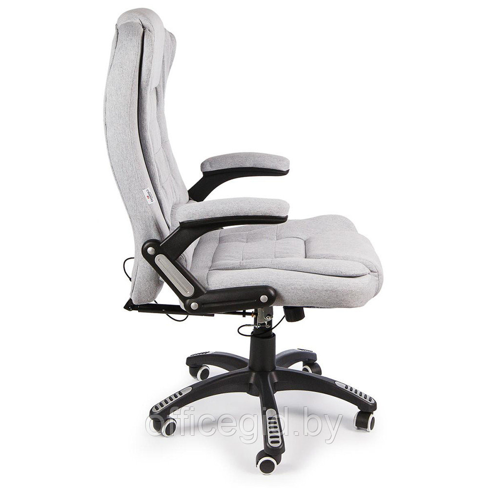 Кресло для руководителя Calviano "Veroni 52" вибромассажное, ткань, серый - фото 2 - id-p188893275