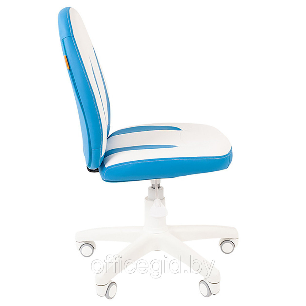 Кресло для детей "Chairman Kids 122", экопремиум, белый, голубой - фото 3 - id-p188892381