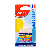 Ластик Maped "Softy", 2 шт, белый, блистер, (029839)