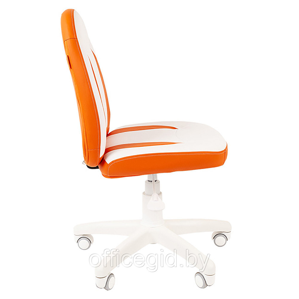 Кресло для детей "Chairman Kids 122", экопремиум, белый, оранжевый - фото 3 - id-p188892382