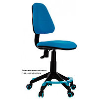 Кресло для детей Бюрократ "KD-4-F", ткань, пластик, голубой