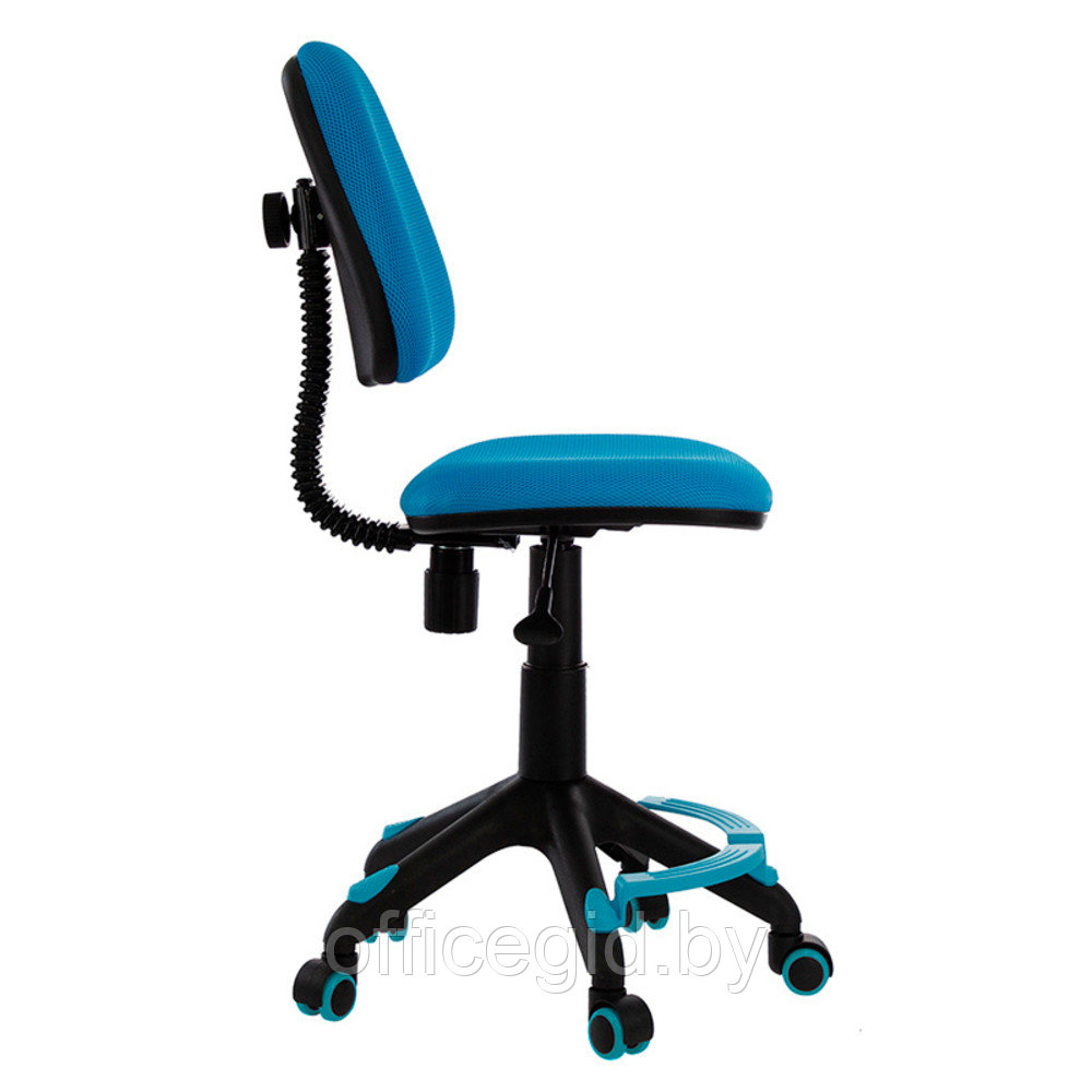 Кресло для детей Бюрократ "KD-4-F", ткань, пластик, голубой - фото 5 - id-p188892386