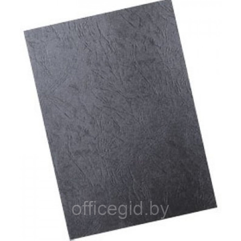 Обложка (перф.) картон под кожу черная 250г/м 100шт - фото 2 - id-p188886975