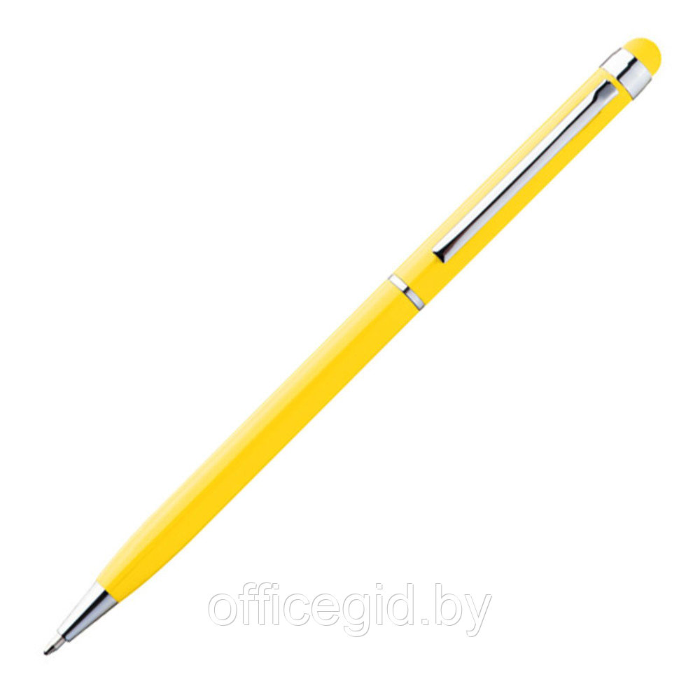Ручка шариковая автоматическая "New Orleans", 0.7 мм, желтый, серебристый, стерж. синий - фото 2 - id-p188888734