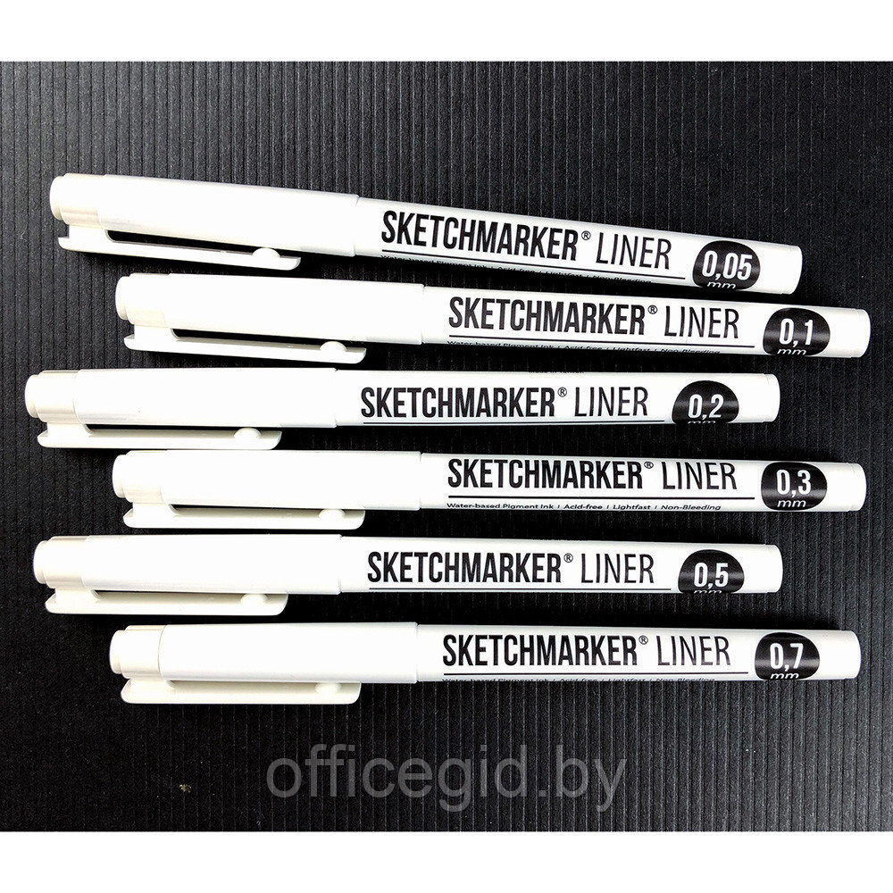 Ручка капиллярная "Sketchmarker", 0.7 мм, черный - фото 5 - id-p188885135