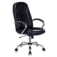Кресло для руководителя Бюрократ T-898SL черный Leather Venge Black, эко.кожа, металл