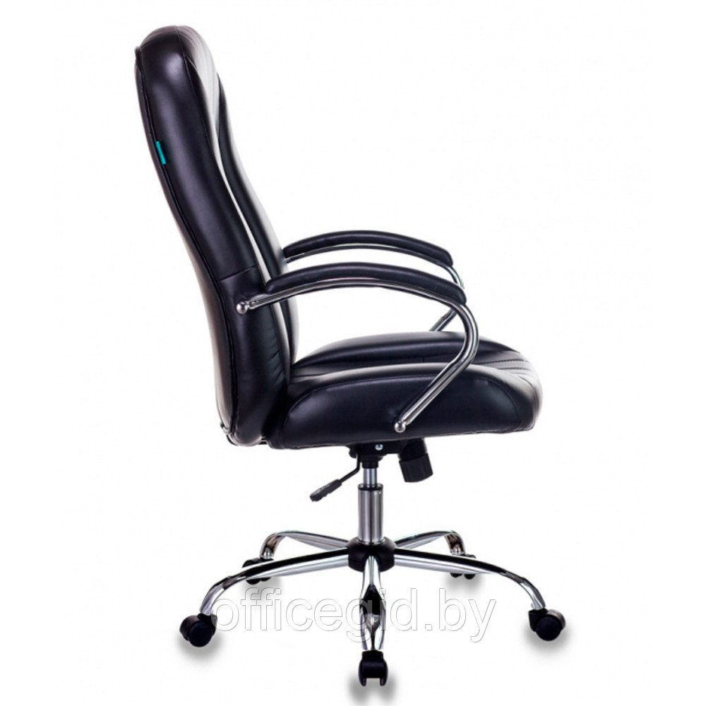 Кресло для руководителя Бюрократ T-898SL черный Leather Venge Black, эко.кожа, металл - фото 3 - id-p188893303