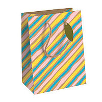 Пакет бумажный подарочный "Immortelle", 21.5x10.2x25.3 см, разноцветный