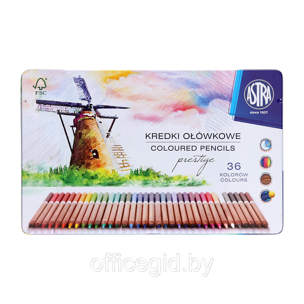 Набор цветных карандашей "Prestige", 36 цветов - фото 1 - id-p188885138