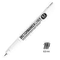 Ручка капиллярная "Sketchmarker", 0.3 мм, черный