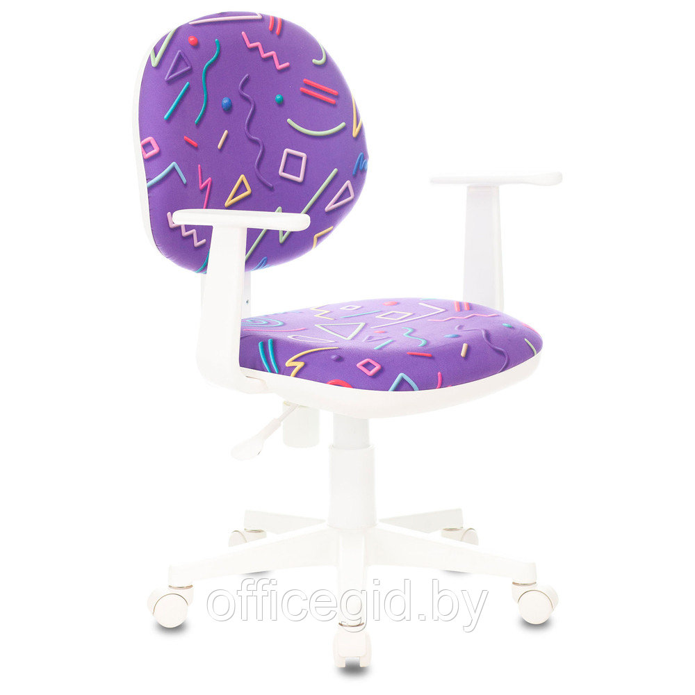 Кресло детское Бюрократ CH-W356AXSN, ткань, пластик, фиолетовый - фото 1 - id-p188892406