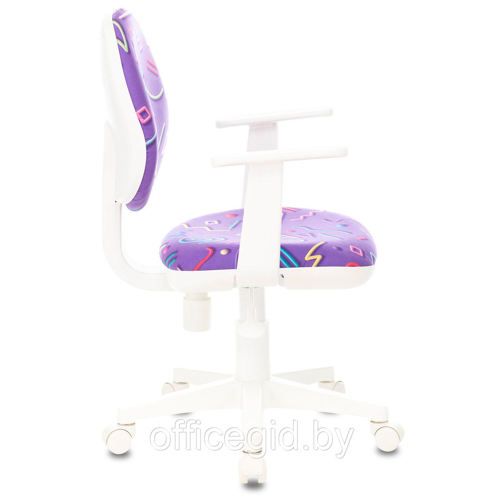 Кресло детское Бюрократ CH-W356AXSN, ткань, пластик, фиолетовый - фото 3 - id-p188892406
