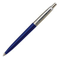 Ручка шариковая автоматическая "Parker Jotter Royal Blue CT", 0.7 мм, синий, серебристый, стерж. синий