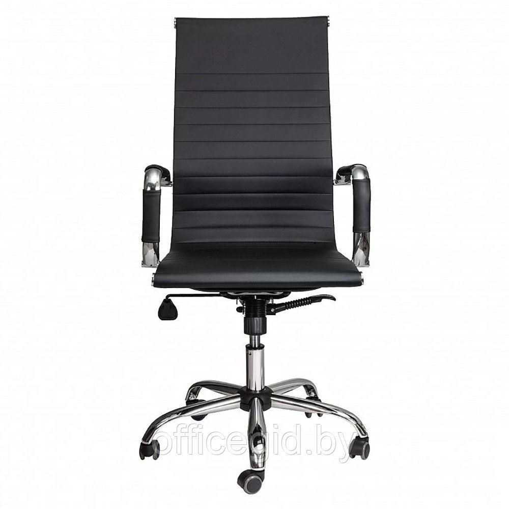 Кресло для руководителя "ELEGANCE NEW ECO", хром, кожзам, черный - фото 2 - id-p188893319