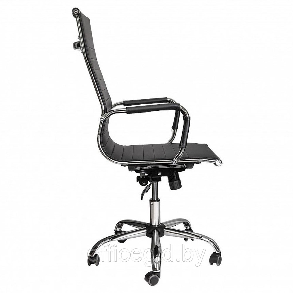 Кресло для руководителя "ELEGANCE NEW ECO", хром, кожзам, черный - фото 3 - id-p188893319