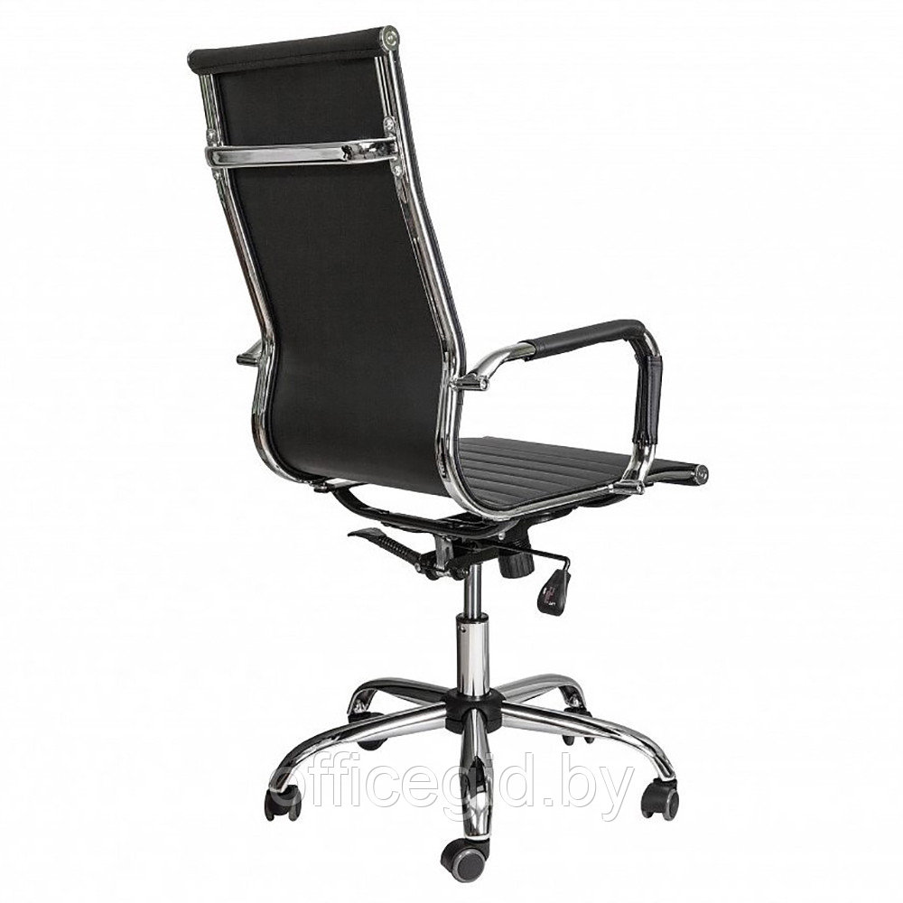 Кресло для руководителя "ELEGANCE NEW ECO", хром, кожзам, черный - фото 4 - id-p188893319