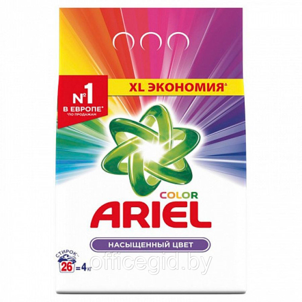 Порошок стиральный "Ariel Color", 4 кг, автомат - фото 1 - id-p188894244