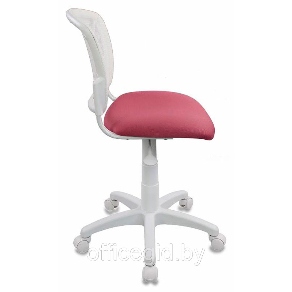 Кресло для детей Бюрократ "CH-W296NX/15-175", ткань, пластик, белый, розовый - фото 3 - id-p188892414