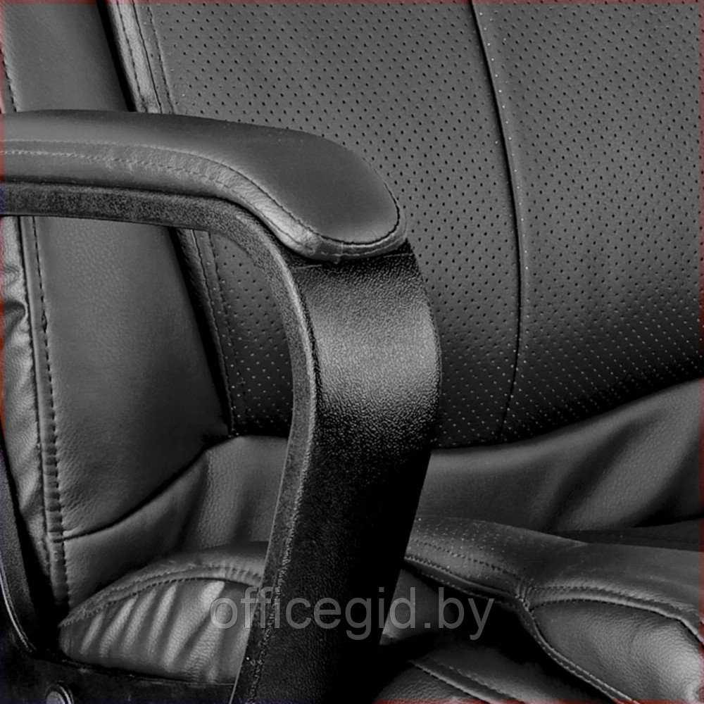 Кресло для руководителя Helmi "HL-E02 Income", экокожа, пластик, черный - фото 5 - id-p188893322