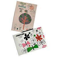 Альбом для рисования "Flowers", A4, 40 листов, склейка