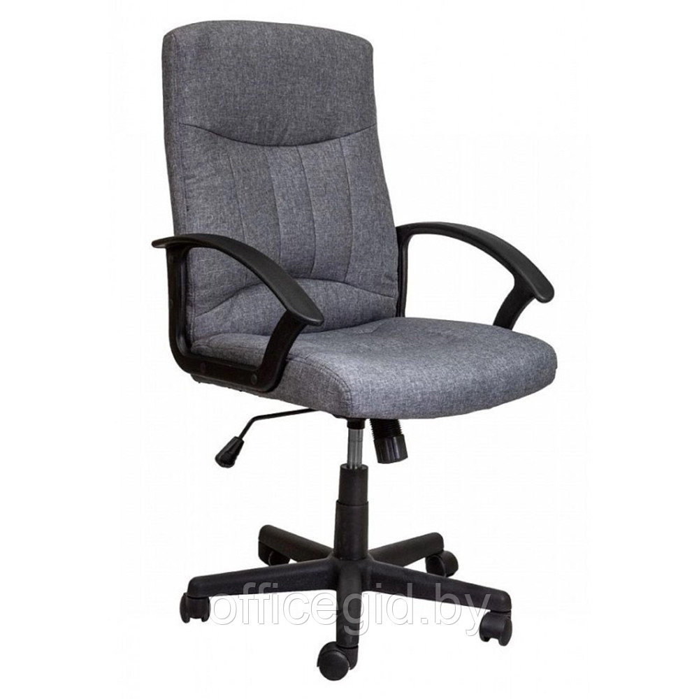 Кресло для руководителя "POLO", ткань, пластик, серый - фото 1 - id-p188893328