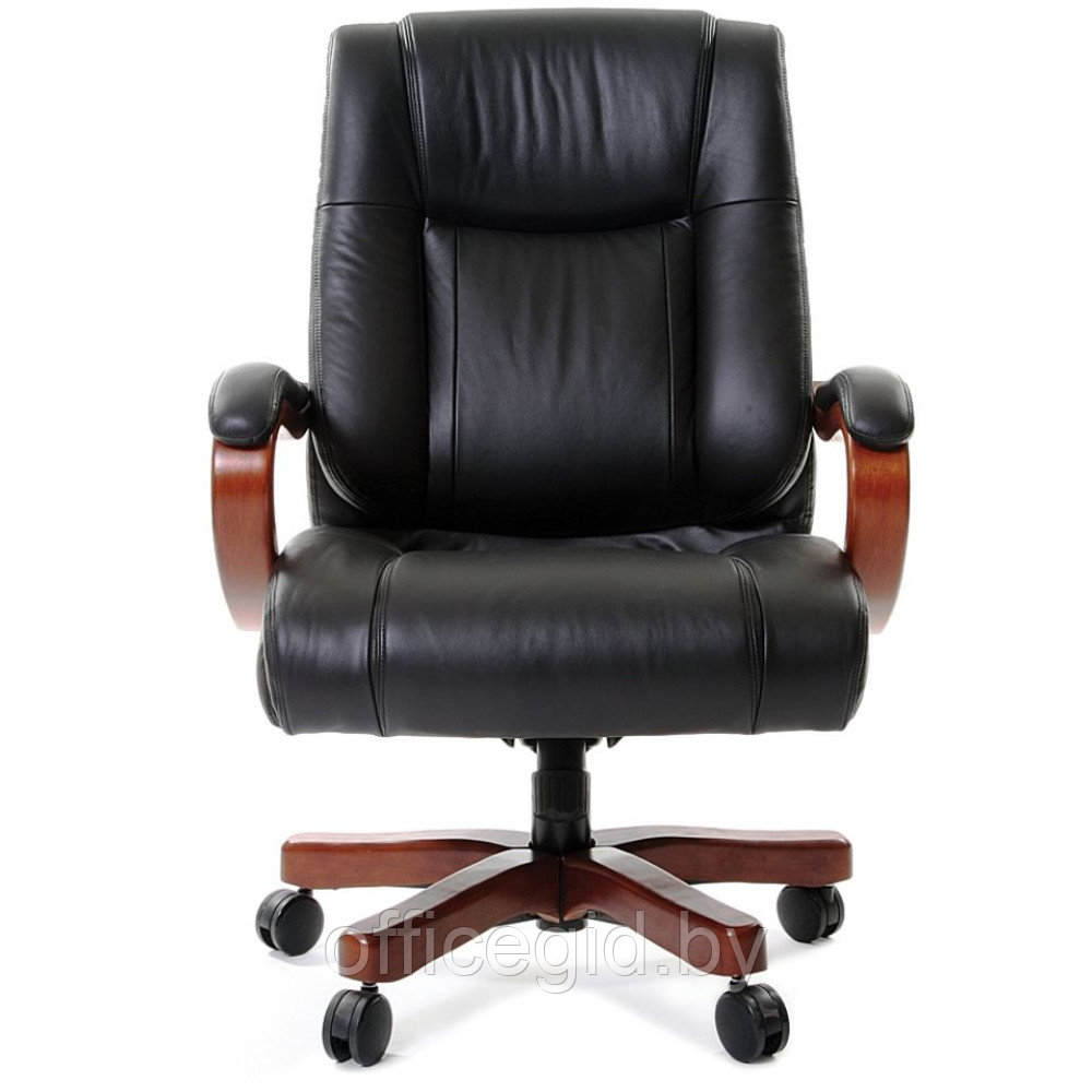 Кресло для руководителя "Chairman 403", кожа, металл, дерево, черный - фото 2 - id-p188893332