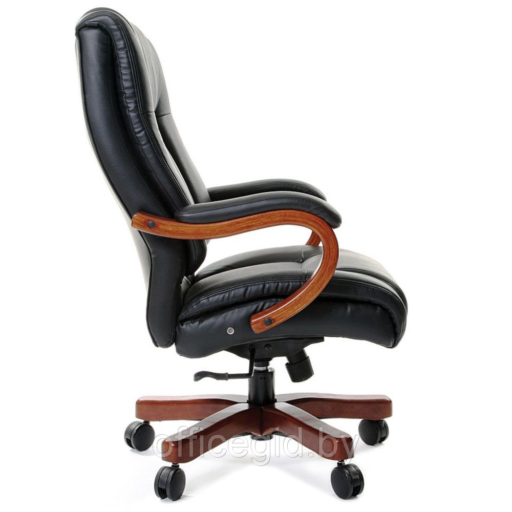 Кресло для руководителя "Chairman 403", кожа, металл, дерево, черный - фото 3 - id-p188893332
