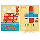 Картон цветной "Веселый автобус", 6 цветов, 6 листов, фото 2