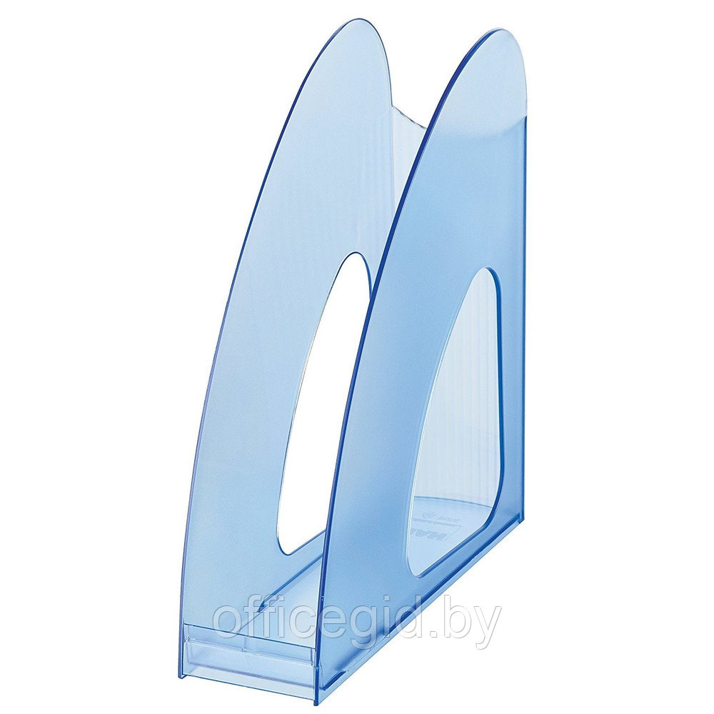 Лоток для бумаги вертикальный "Twin", прозрачный синий - фото 2 - id-p188887920