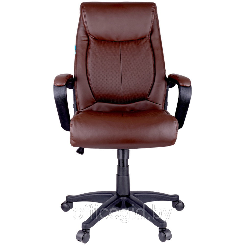 Кресло для руководителя Helmi "HL-E02 Income", экокожа, пластик, коричневый - фото 2 - id-p188893342