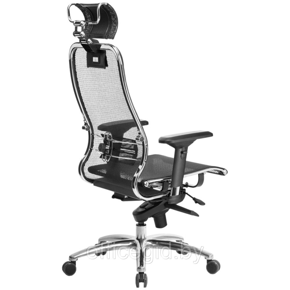 Кресло для руководителя "METTA SAMURAI S-3" ткань, металл, пластик, черный - фото 3 - id-p188893343