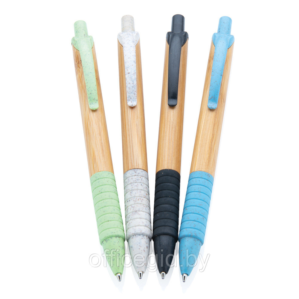 Ручка шариковая автоматическая "P610.537", 1.0 мм, коричневый, светло-зеленый, стерж. синий - фото 2 - id-p188888784
