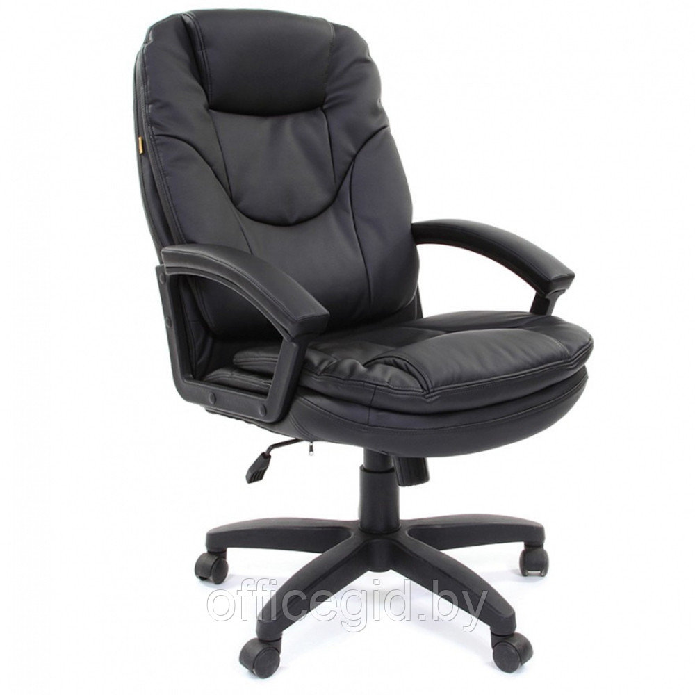Кресло для руководителя "CHAIRMAN 668 LT" экокожа, пластик, черный - фото 1 - id-p188893346